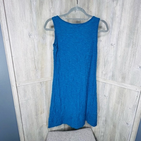 Toad & Co Blue Wave Textured Tank Dress - Picture 4 of 6